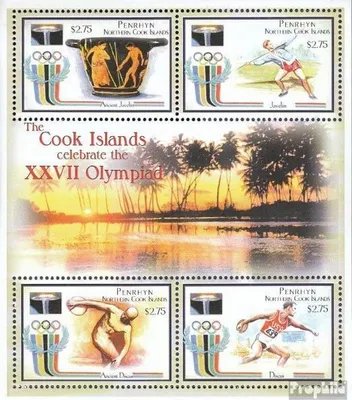 Produktbild von Briefmarken Penrhyn 2000 Mi 600-603 Kleinbogen (kompl.Ausg.) postfrisch Olympische Sommerspiele 2000