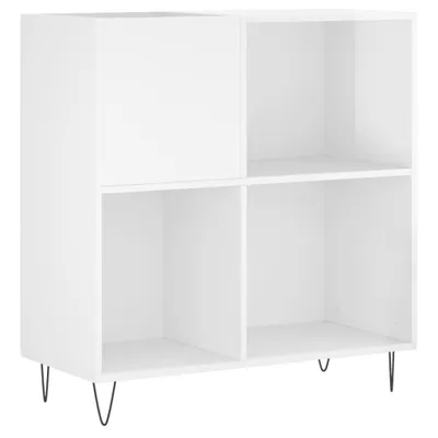 Zdjęcie produktu dla vidaXL Szafka panelowa biały wysoki połysk 84,5x38x89 cm Materiał drewnopochodny