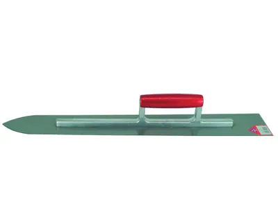 Produktbild von Hawe Bodenleger-Glättekelle, Putzkelle, Spachtel, Estrichleger, Rostfrei mit langem Alu-Steg, 1,2mm Größe:600 x 90 mm