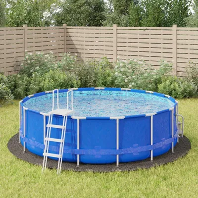 Produktbild von Pool-Bodenmatte Hellgrau Ø428 cm aus Polyester-Geotextil