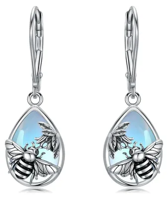 Productafbeelding van Elzusha - Dierenoorbellen van Sterling Zilver met Hummingbird Ontwerp