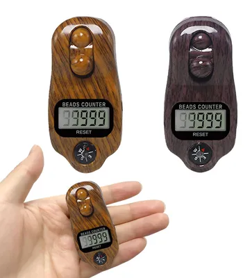 Digitale Perlenzähler 2er-Set, 5-stellig, für Gebet, Sport & Golf