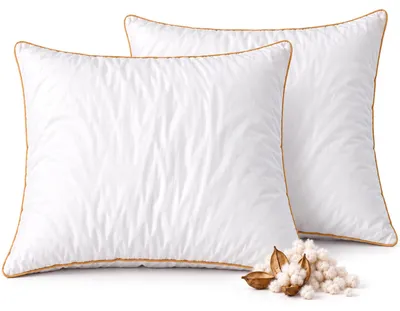 Produktbild von 2er Set Kapok Kissen 80x80cm - Gefüllt mit 100% Kapok (2 x Kapok-80x80cm)