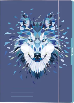 Produktbild von herlitz Sammelmappe A4 – Wild Animals Wolf, 5er-Pack