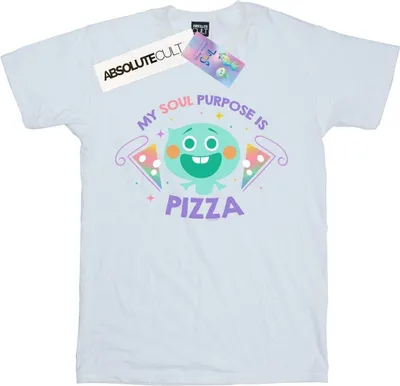 Produktbild von Disney - "Soul 22 Soul Purpose Is Pizza" T-Shirt für Herren BI45885 (XL) (Weiß)