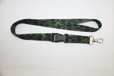 Produktbild von Militär-Schlüsselband - dunkles Camouflage, Breite 20 mm, Länge 52 cm