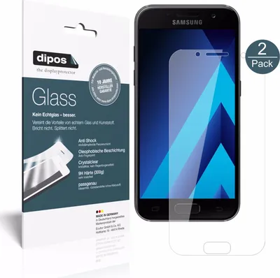 Produktbild von NBR 2x dipos Glass klar Samsung Galaxy A5 (2017)