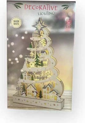 Obrázok produktu pre Dekorácia na vianočný stromček s LED osvetlením 45 cm