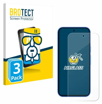A product shot showing packaging for screen protectors and a screen protector on a phone.