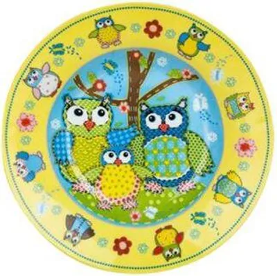 Produktbild von tiefer Teller 20cm Eule aus Keramik