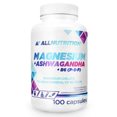 Produktbild von AllNutrition | Magnesium Chelate + Ashwagandha + B6 P-5-P