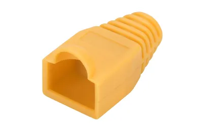 Produktbild von Digitus Knickschutztüllen für RJ45 Stecker, Gelb, 15 mm, 15 mm, 25 mm, 1,87 g, China