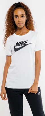 Produktbild von Nike W Nsw Tee Essntl Icon Futur White/Black L