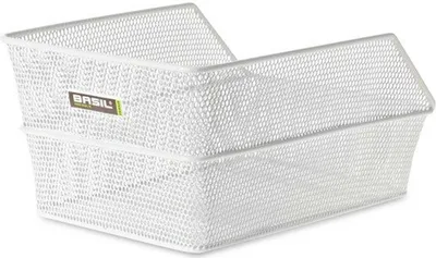 Produktbild von Basil Cento Hinterradkorb S Schultasche 35,5x25,5x17,5cm, engmaschig, weiß