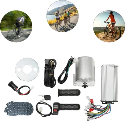 Zdjęcie produktu dla Zestaw silnika bezszczotkowego, moc 3000 W, napięcie 48–72 V, moment znamionowy 5,4 Nm, odpowiedni do motocykli elektrycznych i rowerów, nośność 100–200 kg