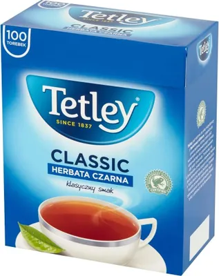 Zdjęcie produktu dla Herbata Tetley Classic Czarna 100 torebek x 1,5g