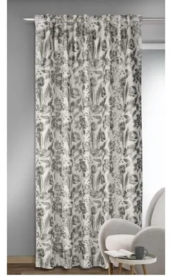 Produktbild von Fertigschal verdeckte Schlaufen "Damian" - Größe (HxB) 245x135cm grau