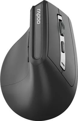 Obrázek produktu pro Rapoo EV310M, Pro praváky, Vertikální design, Optický, RF bezdrátové + Bluetooth, 2400 DPI, Černá