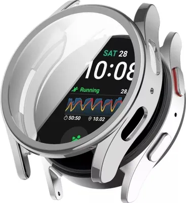 Produktbild von Strap-it Stoßfeste TPU-Hülle – Schutz – Passend für die Samsung Galaxy Watch 7 – 40 mm (Silber)