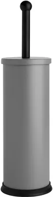 Produktbild von WC-Garnitur - H 39,5 cm - Grau - Schwarz - Edelstahl