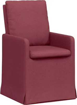 Produktbild von vidaXL Esszimmerstühle 2 pcs Weinrot 57 x 67 x 98 cm Stoff