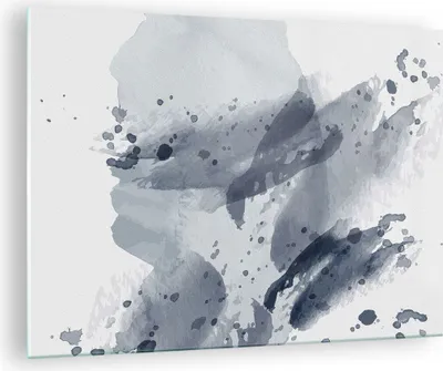 Produktbild von Bilder auf glas - Einteilig - Abstraktion Blau Minimalismus - 70x50cm - Glasbilder - Wandbilder - Bilder - Wanddekoration aus Glas - Glas Bilder - Wandbild auf Glas - GAA70x50-4941
