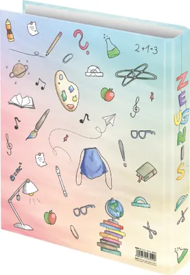 Produktbild von Zeugnisringbuch 'Schooldoodle' 4 Ringe A4 250x315mm Packung mit 2 Stück