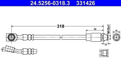 Immagine prodotto di Bremsschlauch Vaer Opel Meriva A (X03)