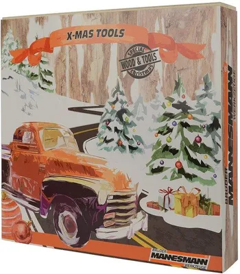 Produktbild von Holz-Adventskalender mit Werkzeug – 24 Geschenkkästchen