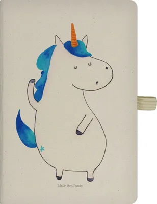 Produktbild von Mr. & Mrs. Panda Journal Einhorn Mann - Transparent - Geschenk, notizbuch, Reisetagebuch, Cool, A5, Unicorn, Einhörner, Familie, Kladde, Tagebuch, Party