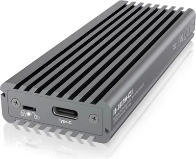 Obrázok produktu pre ICY BOX IB-1817M-C31, Type-C® USB 3.2 Gen 2 na PCIe NVMe M.2 2230/2242/2260/2280 SSD puzdro s ochranou proti zápisu