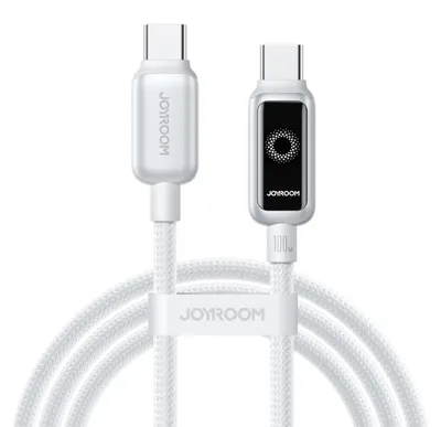 Produktbild von Joyroom S-A55 StarFlight 100W USB-C auf USB-C Kabel 1,2 m Weiß
