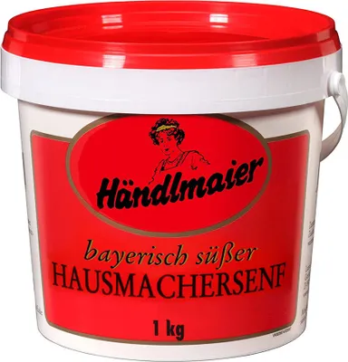 Immagine prodotto di Händlmaiers senape fatta in casa dolce in un secchio senza glutine 1kg confezione da 6 pezzi