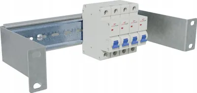 Obrázek produktu pro Rozváděč napětí RACK 10" 1U/110/11xS DIN TS35/TH35 pozinkovaný Stalflex