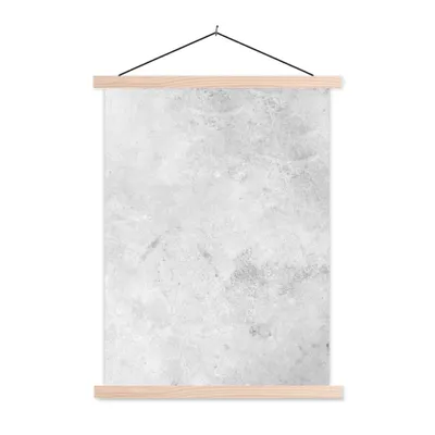 Produktbild von MuchoWow® Textilposter Marmor - Textur - Grau - Marmoroptik 40x53 cm mit holzfarbenen Rahmen - Schlafzimmer