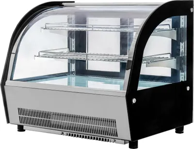 Zdjęcie produktu dla Witryna chłodnicza nastawna Mega-M CLARA MINI S90 90x53x73 cm inox 160L