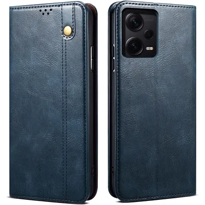 Obrázek produktu pro Pouzdro pro Xiaomi Redmi Note 12 Pro+ 5G, kožené flip pouzdro peněženka s funkcí stojánku modré