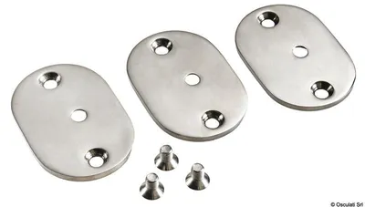 Produktbild von Handlaufsetbfestigung 2 Platten + 2 Schrauben , 1 Stück