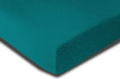 Produktbild von Winter Spannbettlaken 180x200 - 200x220 cm petrol Fleece Boxspringbett Bettlaken