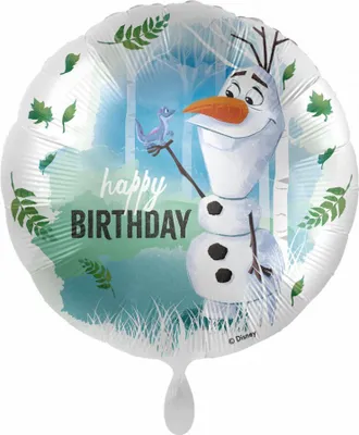 Obrázek produktu pro Disney Ice Queen Olaf Happy Birthday fóliový balónek 43 cm