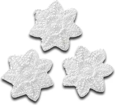 Produktbild von 3 Sternchen Stern - Aufnäher, Bügelbild, Aufbügler, Applikationen, Patches, Flicken, Zum Aufbügeln, Größe: 1,5 x 1,5 cm