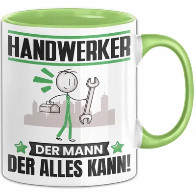 Produktbild von Handwerker Tasse Geschenk für Handwerker Der Mann Der Alles Kann Geschenkidee zum Geburtstag (Grün)
