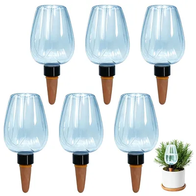 Bewässerungskugeln 350 ml, 6er-Set, automatische Selbstbewässerung
