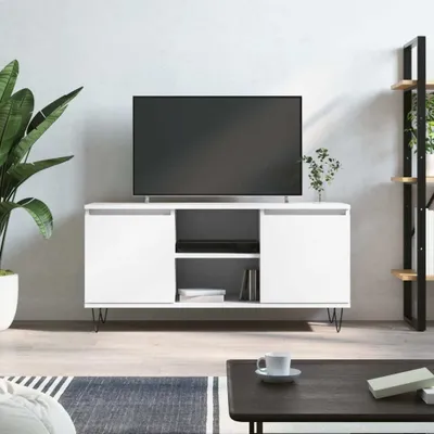 Produktbild von Möbel TV-Schrank Weiß 104x35x50 cm Holzwerkstoff - TV-Schränke &38289
