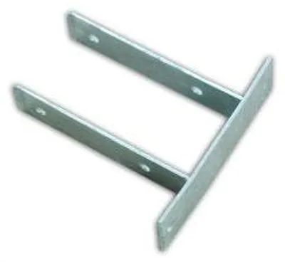 Produktbild von PROFI, Verzinkt, 91 mm, Stützschuh für Zaunpfosten, Eisen Pfostenträger, Für Pfosten 90x90 mm, Montage auf Beton, Langlebig Feuerverzinkt, Für Flechtzaun und Sichtschutz