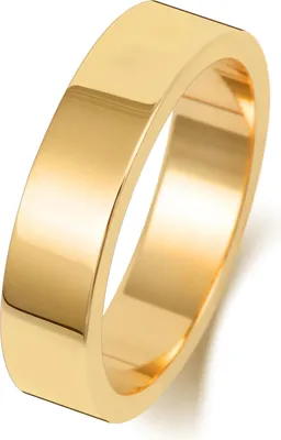 Produktbild von Schwerer 9 Karat (375) Gold 5mm Flach Form Herren/Damen - Trauring/Ehering/Hochzeitsring, 69 (22.0); TRS188369KYRSZ