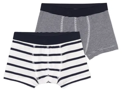 Immagine prodotto di Petit Bateau, confezione da 2 boxer per bambini, modello 1, taglia 3 anni