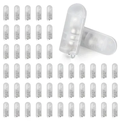 Produktbild von LED Ballonlichter mit Haken 60er Set – Bunte Mini LED für Lampions Papierlaternen | Party Deko für Hochzeit Geburtstag Weihnachten