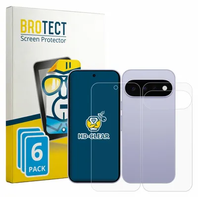 Produktbild von 6x Für Google Pixel 11 (Display+Rückseite) Schutzfolie BROTECT Displayschutz Display Schutz Folie Klar Transparent