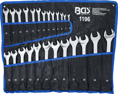 Produktbild von BGS 1196 Maulringschlüssel-Satz, 6-32 mm, DIN 3113A, 25-tlg.